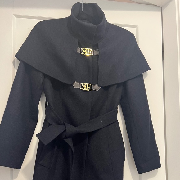 Women navy Scofield coat - Picture 3 of 13